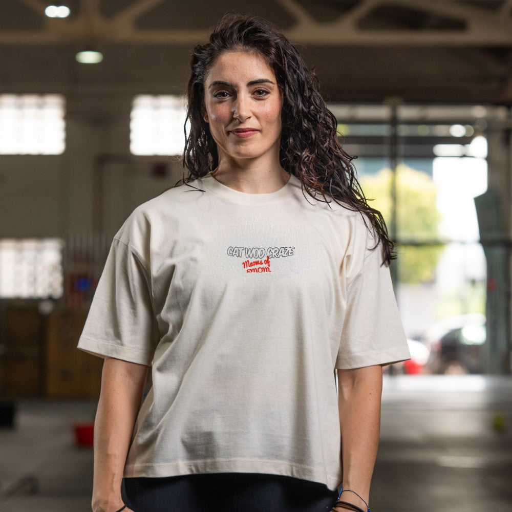 Cocowod ropa crosstraining Camiseta Mujer modelo Cat Wod Craze | Cropped Tee