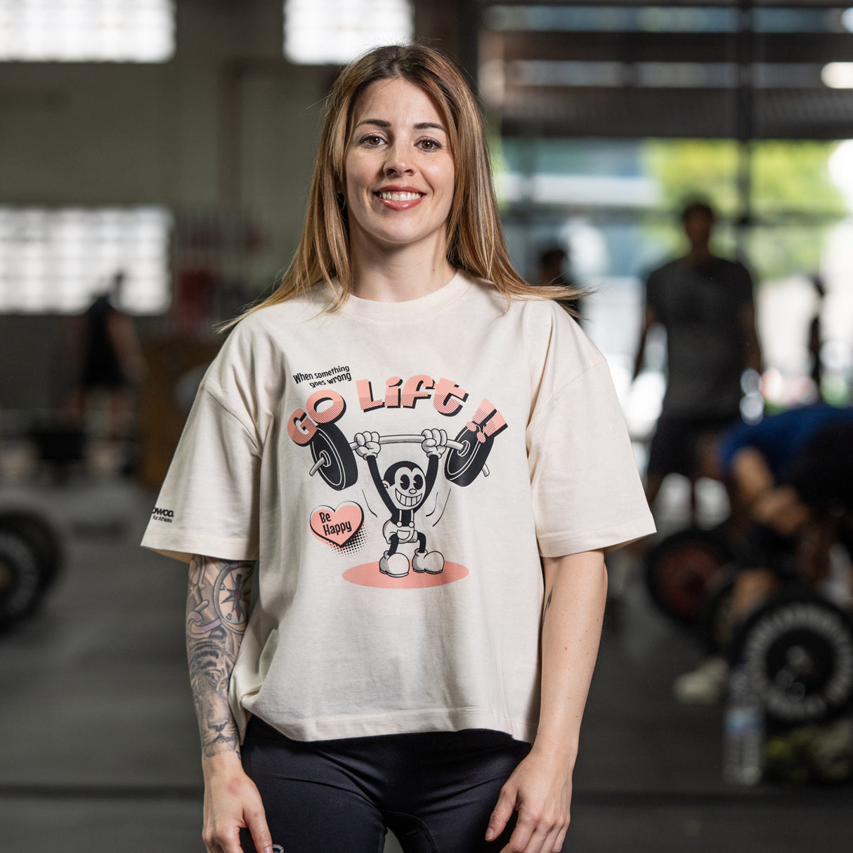 Cocowod ropa crosstraining Camiseta Mujer modelo Go Lift! | Cropped Tee