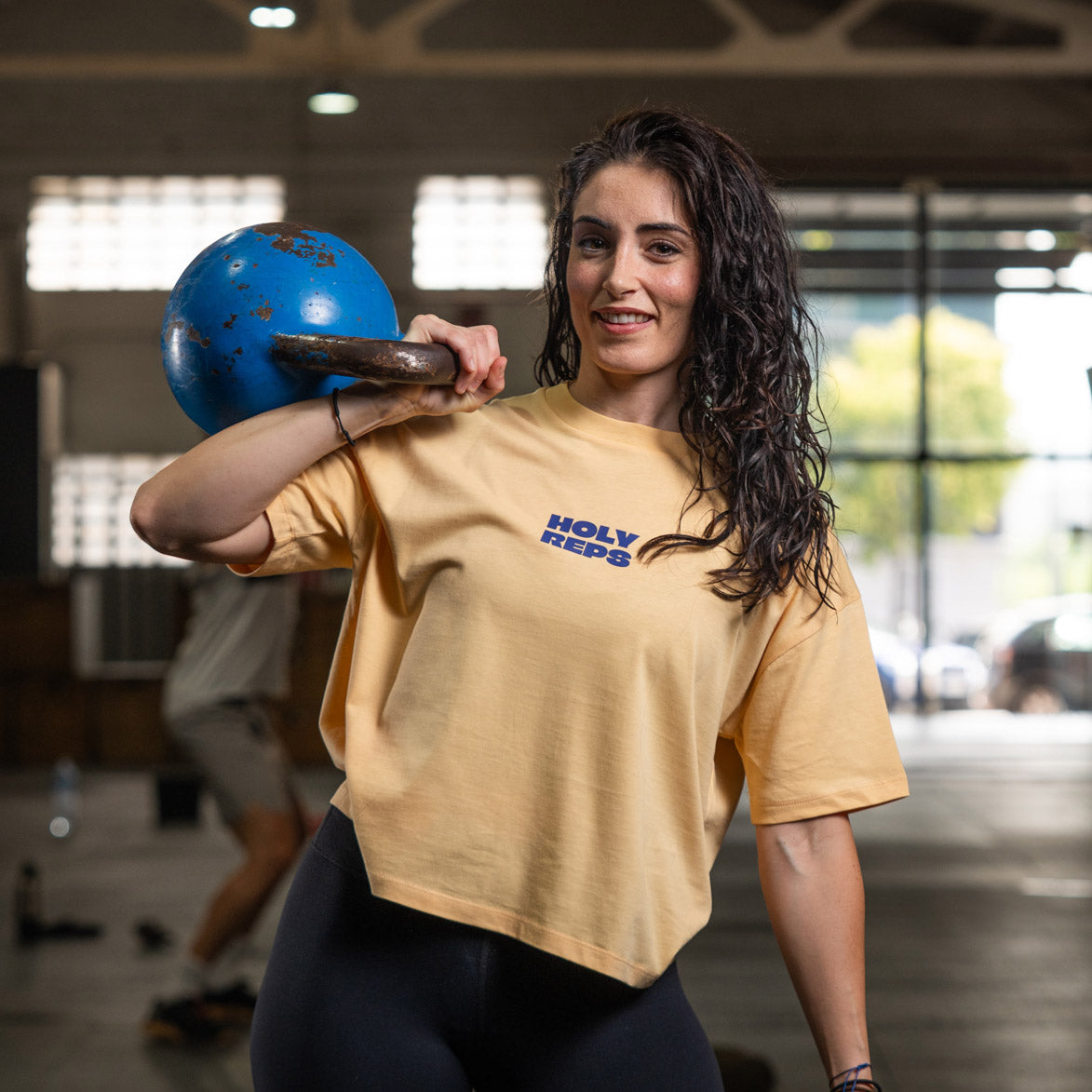 Cocowod ropa crosstraining Camiseta Mujer modelo Holy Reps | Cropped Tee