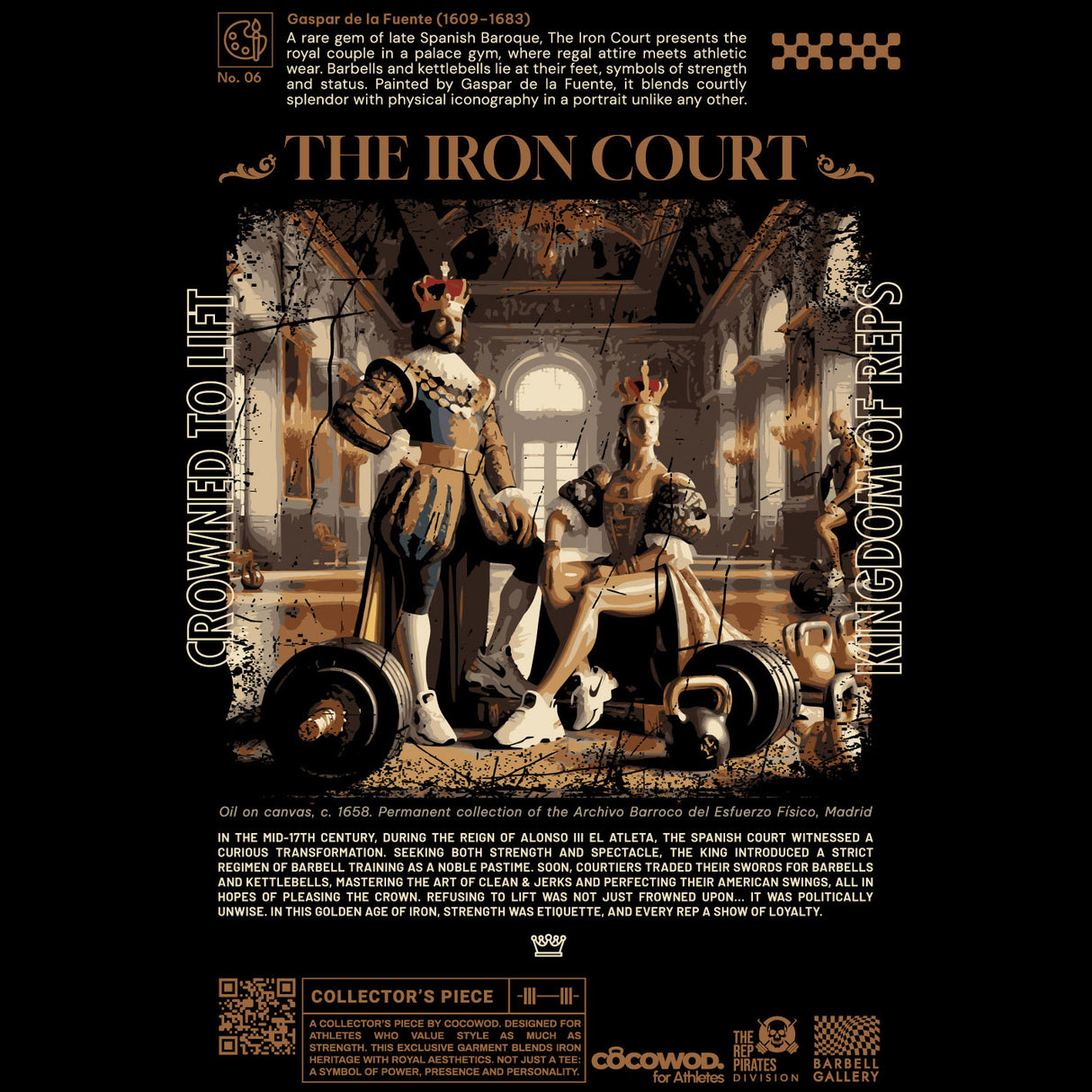 Cocowod ropa crosstraining Camiseta Unisex modelo The Crowned | Oversized