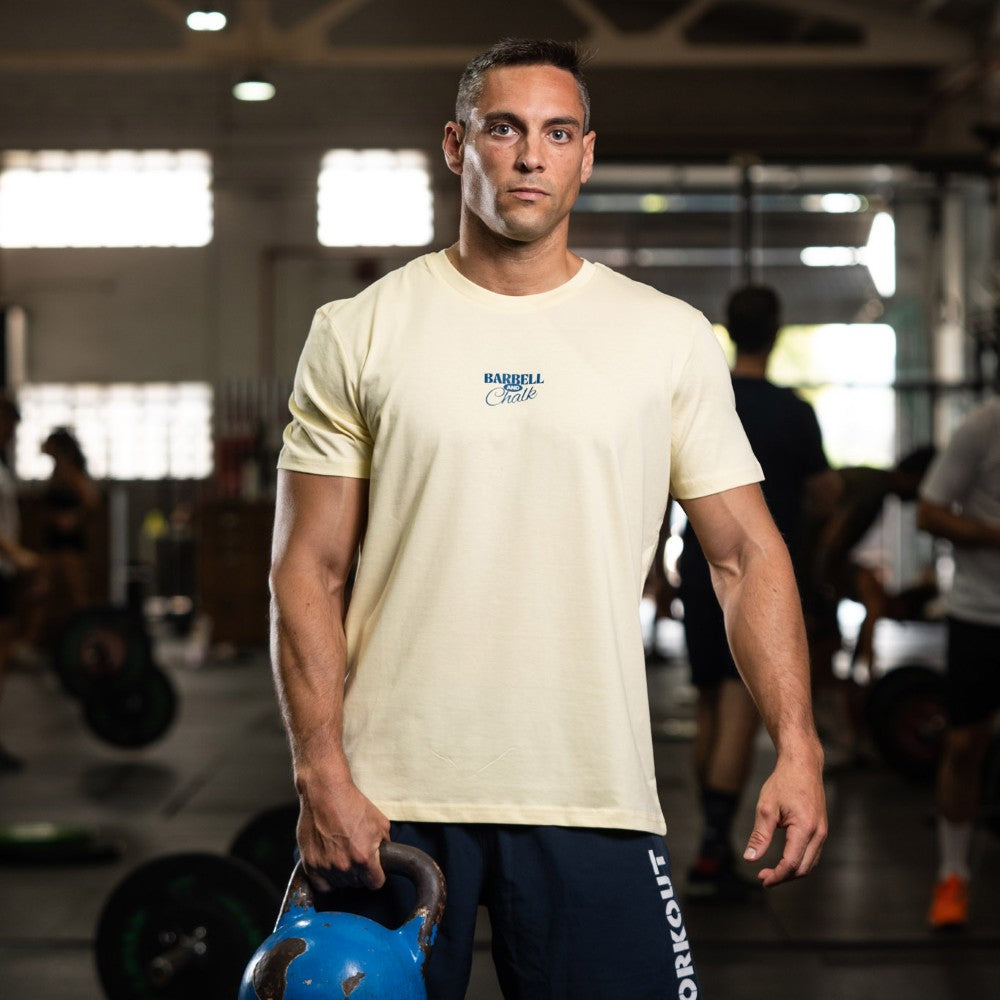 Cocowod ropa crosstraining Camiseta Hombre modelo Barbell & Chalk | T-Shirt