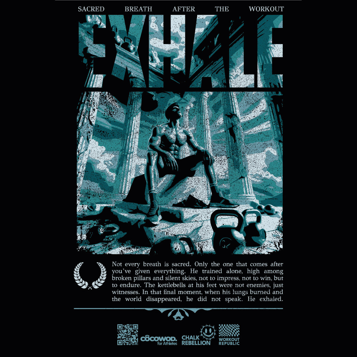 Cocowod ropa crosstraining Camiseta Hombre modelo Exhale | T-Shirt