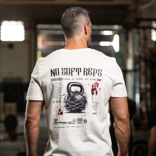 Cocowod ropa crosstraining Camiseta Hombre modelo No Soft Reps | T-Shirt