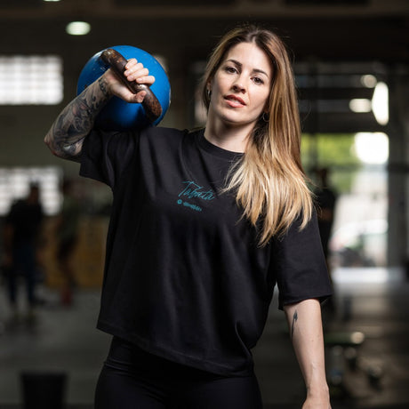 Cocowod ropa crosstraining Camiseta Mujer modelo Tabata | Cropped Tee