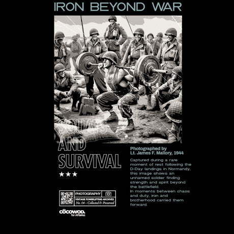 Cocowod ropa crosstraining Camiseta Unisex modelo Iron Beyond War | Oversized